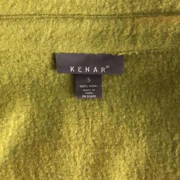 NWOT Kenar Wool Moss Green Cropped Jacket S - Picture 10 of 15